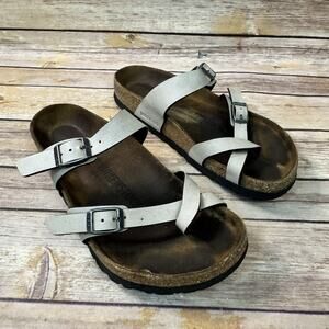 Birkenstock Womens Creme Mayari Birko Flor Sandals 37